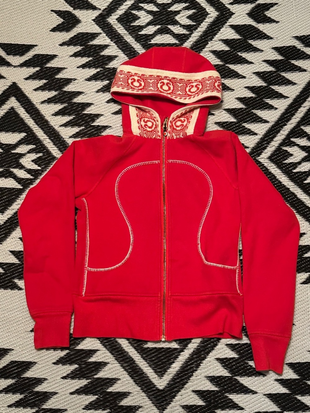 Lululemon Scuba Hoodie Full Zip Canada Special Edition Rare Red Hoodie